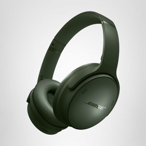 Bose QuietComfort Bluetooth Headphones, Wireless Headphones with Active Over Ear Noise Cancelling and Mic, Deep Bass, Up to 24 Hours of Playtime, Cypress Green - Limited Edition