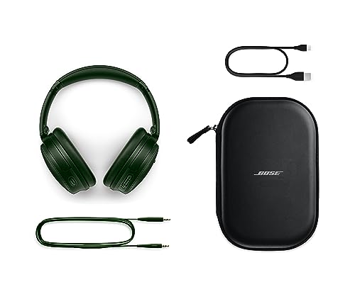Bose QuietComfort Bluetooth Headphones, Wireless Headphones with Active Over Ear Noise Cancelling and Mic, Deep Bass, Up to 24 Hours of Playtime, Cypress Green - Limited Edition