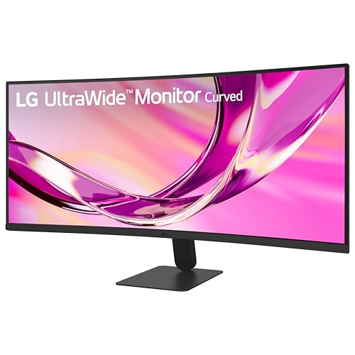 LG 34U60ZB-B 34-inch UltraWide WQHD 120Hz HDR10 1800R Curved Monitor, Black