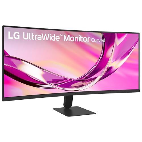 LG 34U60ZB-B 34-inch UltraWide WQHD 120Hz HDR10 1800R Curved Monitor, Black