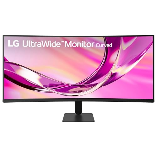 LG 34U60ZB-B 34-inch UltraWide WQHD 120Hz HDR10 1800R Curved Monitor, Black