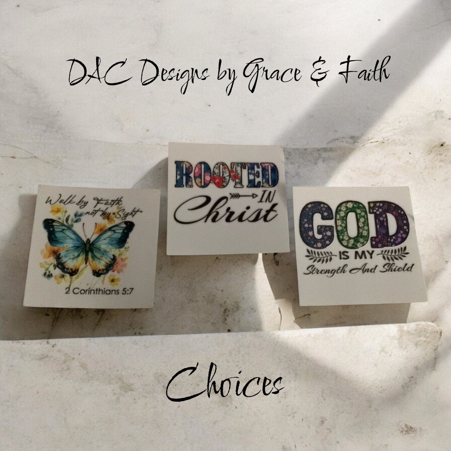 Stickers choices for mugs, glass and tumblers