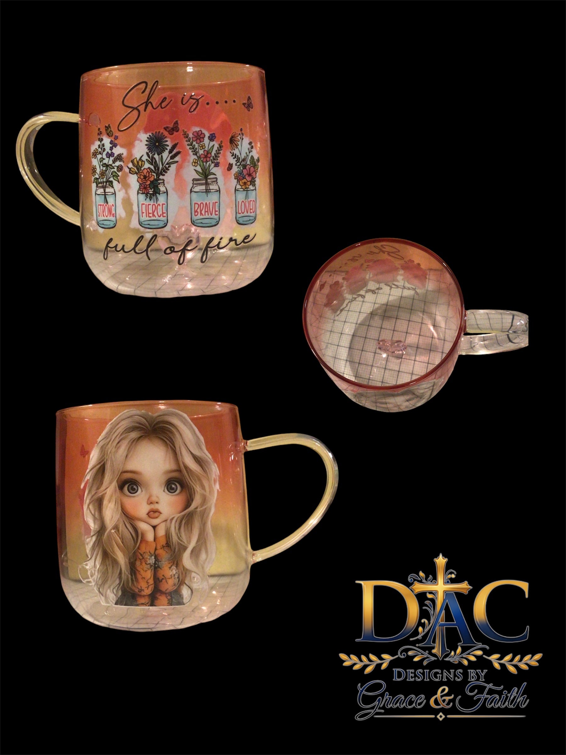 Cute Glass Wear Teacups